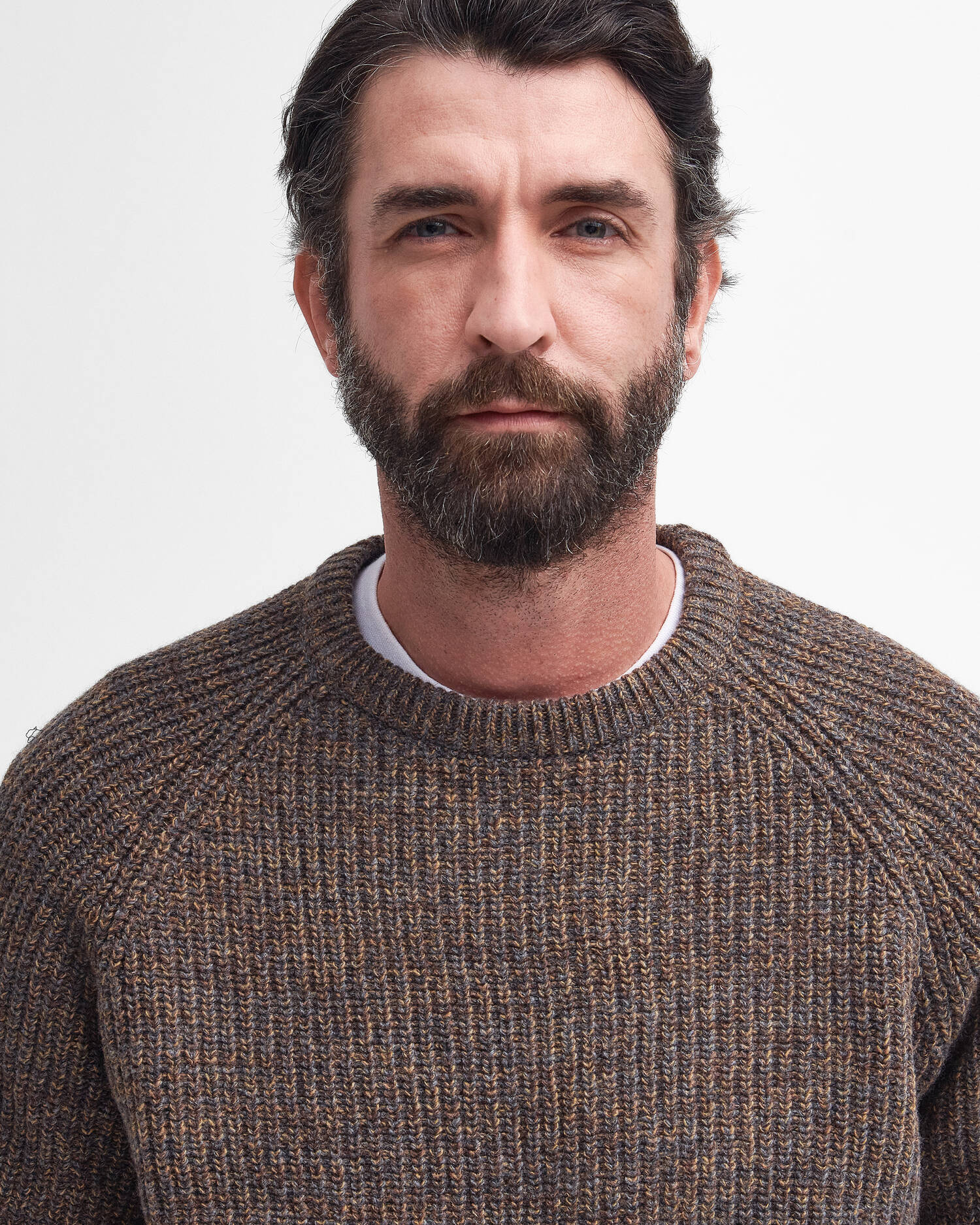 Barbour Horseford Crew Neck Jumper - Sandstone-Men&#39;s Sweaters-Brooklyn-Vancouver-Yaletown-Canada