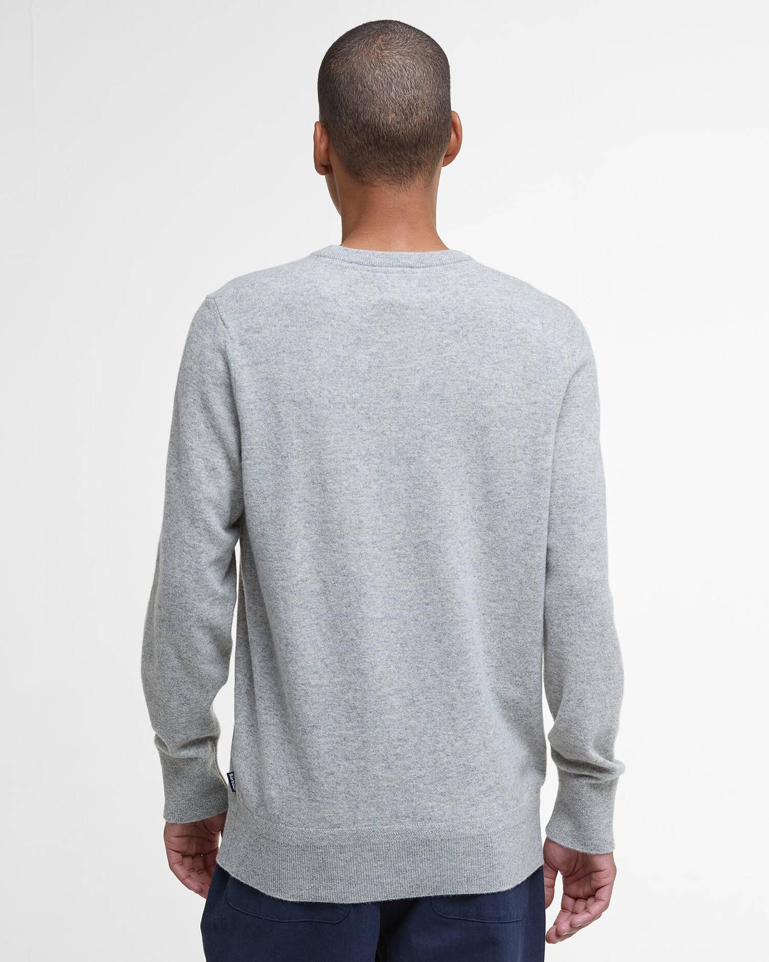 Barbour Waterbury Crew Neck Sweater - Mist-Men's Sweaters-Brooklyn-Vancouver-Yaletown-Canada