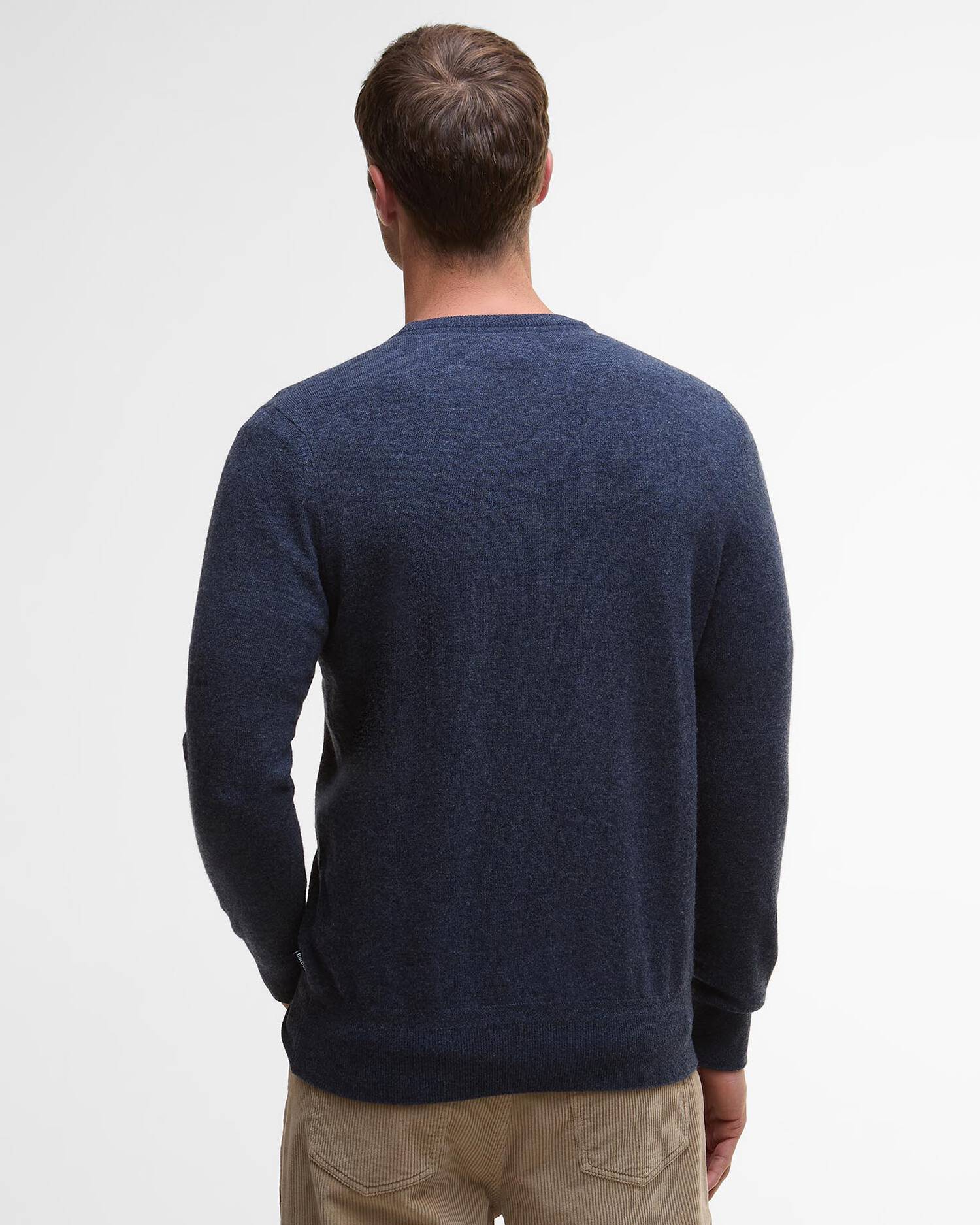 Barbour Waterbury Crew Neck Sweater - Navy-Men's Sweaters-Brooklyn-Vancouver-Yaletown-Canada