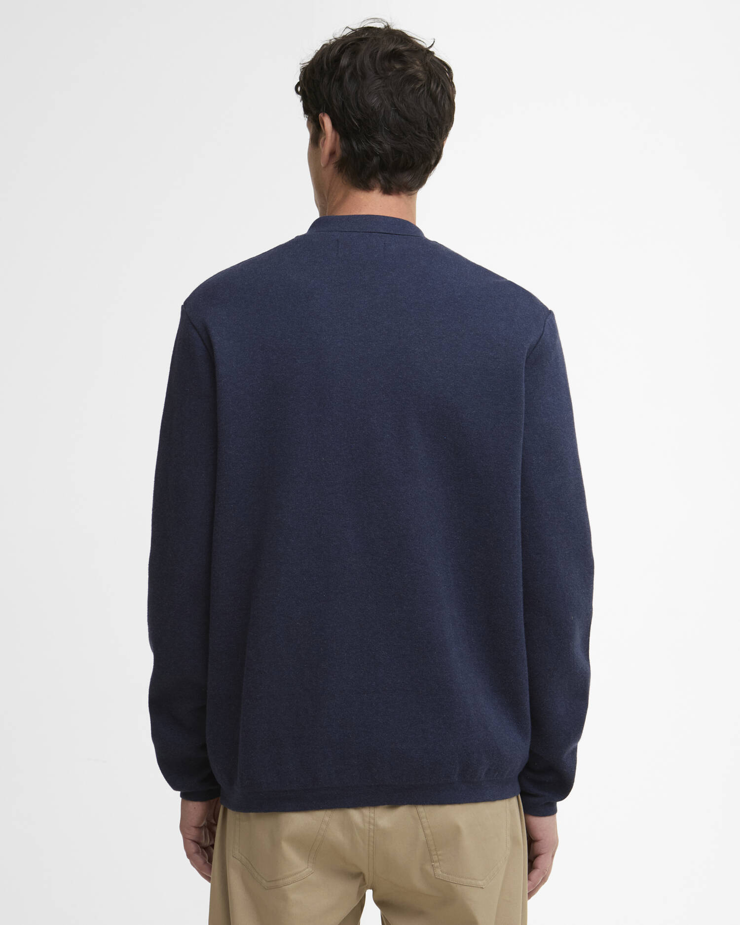 Barbour Crowcombe Zip - Navy-Men's Sweaters-Brooklyn-Vancouver-Yaletown-Canada
