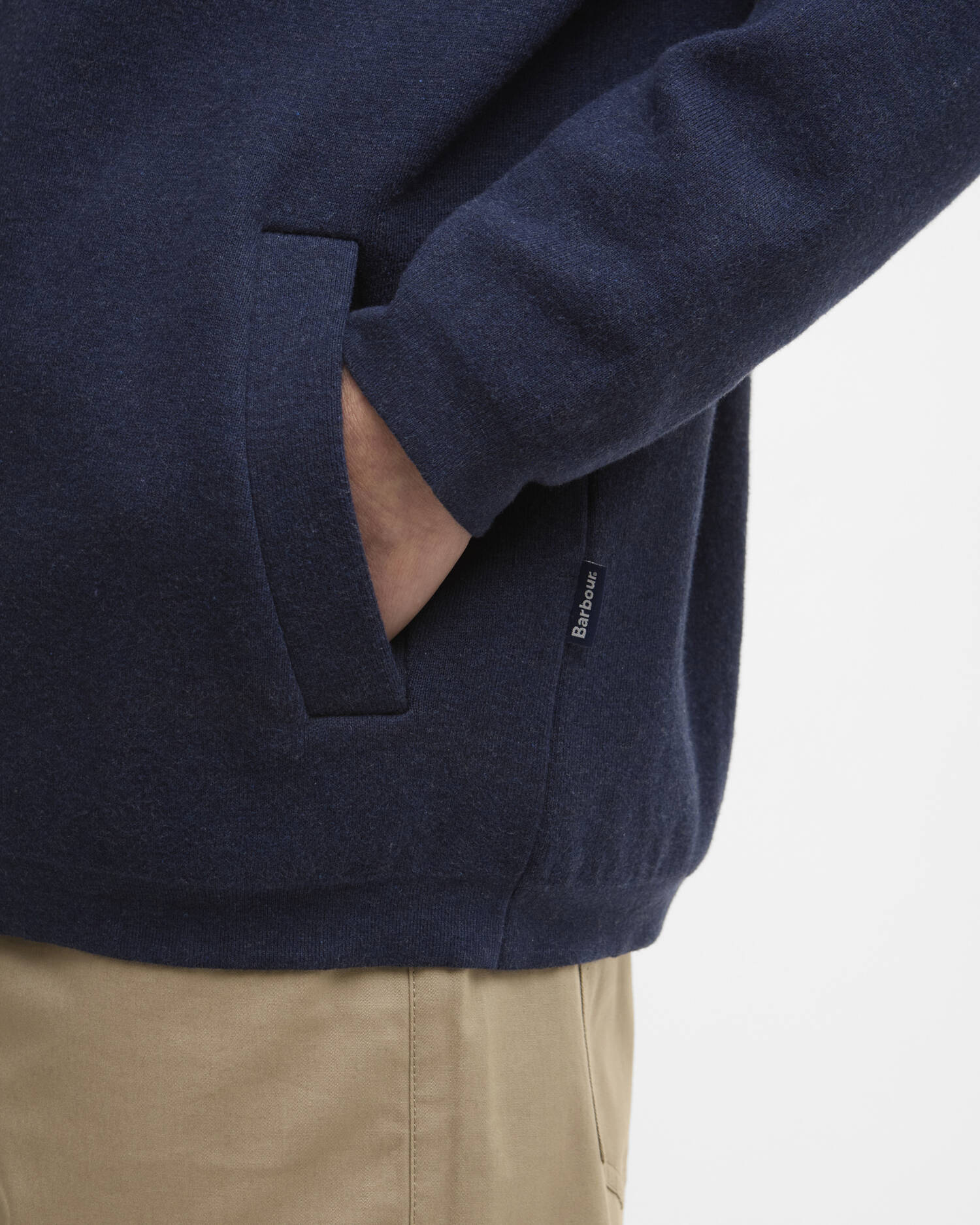 Barbour Crowcombe Zip - Navy-Men's Sweaters-Brooklyn-Vancouver-Yaletown-Canada