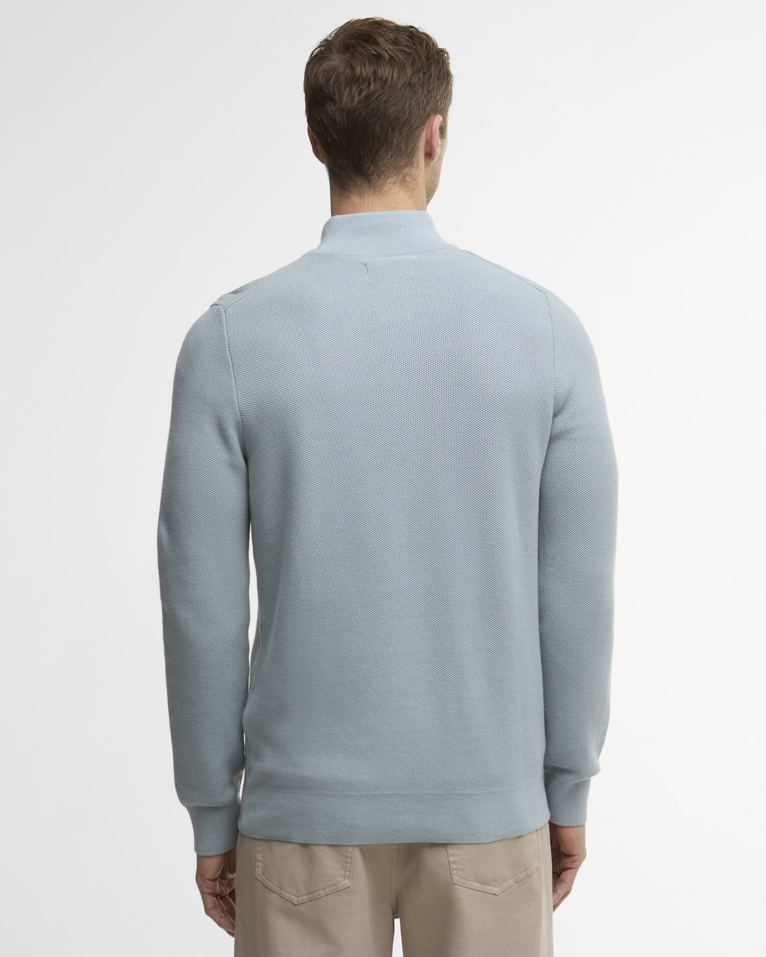Barbour Honeycomb Hz - Slate Blue-Men's Sweaters-Brooklyn-Vancouver-Yaletown-Canada