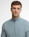 Barbour Honeycomb Hz - Slate Blue-Men's Sweaters-Brooklyn-Vancouver-Yaletown-Canada