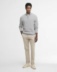 Barbour Honeycomb Hz - Grey Marl-Men's Sweaters-Brooklyn-Vancouver-Yaletown-Canada