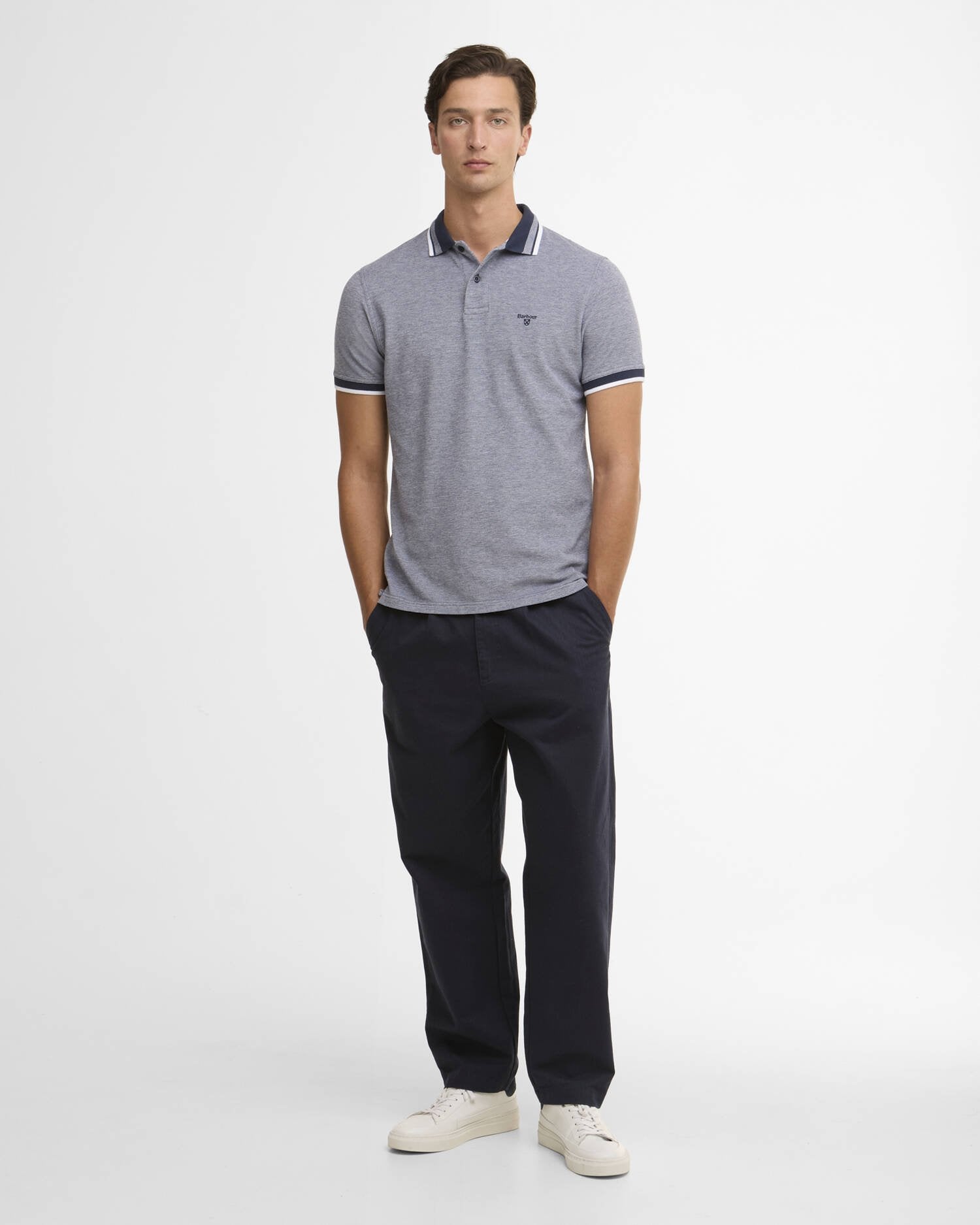 Barbour Castleford Polo - Navy-Men's T-Shirts-Brooklyn-Vancouver-Yaletown-Canada