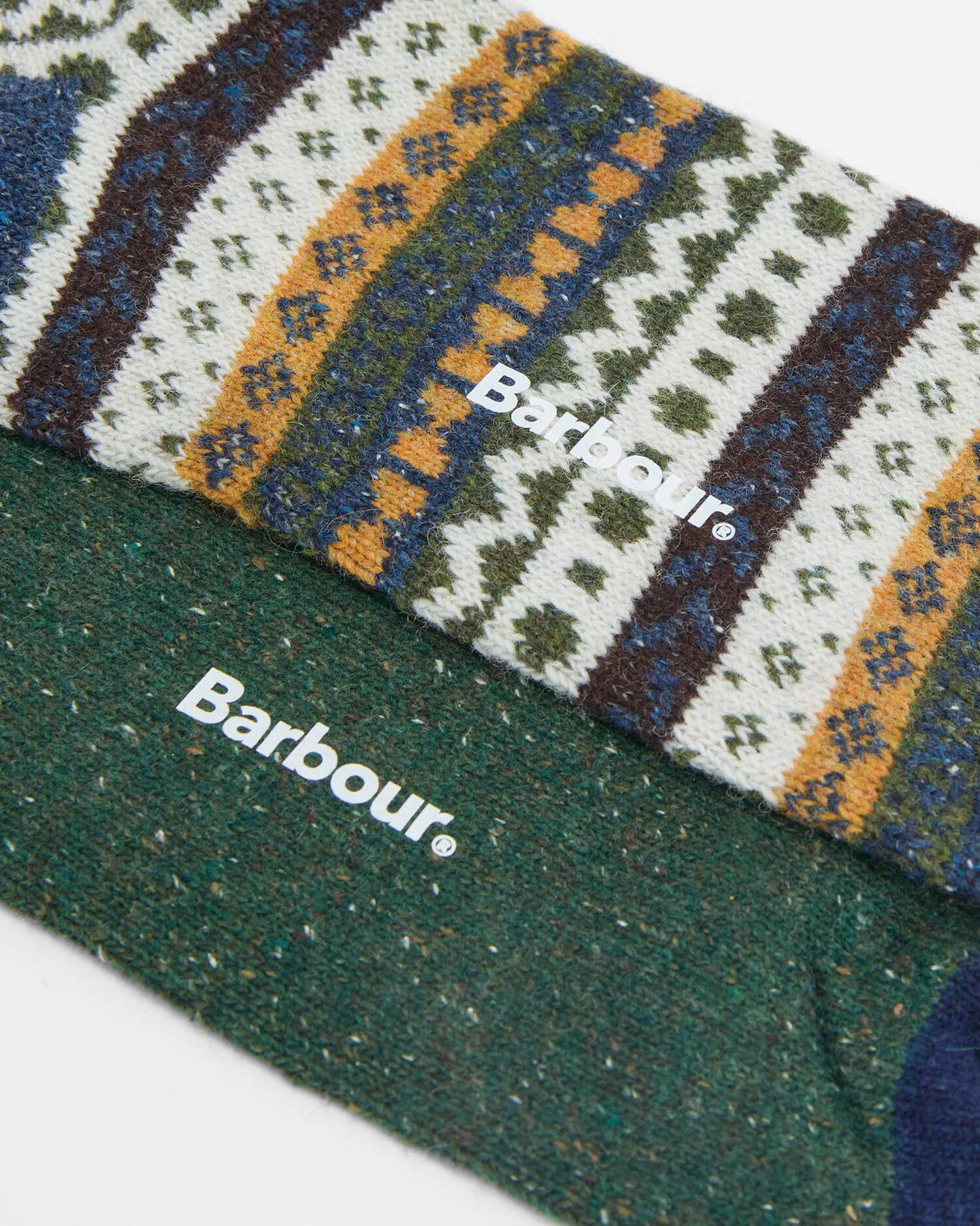 Barbour Fairisle Sock 2 Pack - Classic Mix-Men's Accessories-Brooklyn-Vancouver-Yaletown-Canada