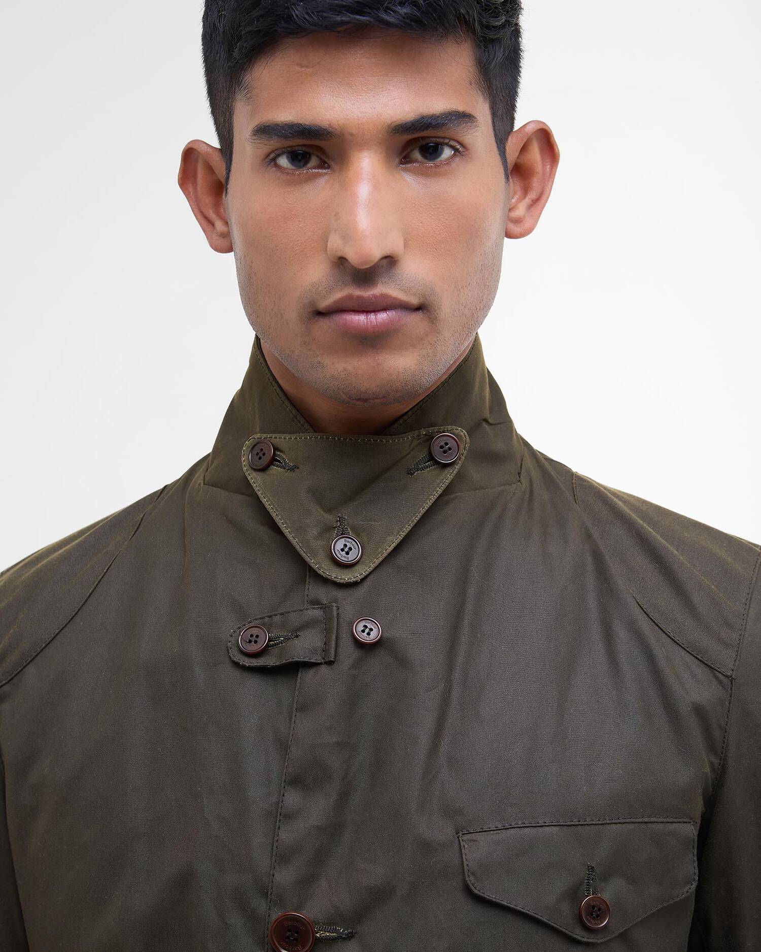 Barbour Beacon Sports Wax Jacket - Olive-Men&#39;s Jackets-Brooklyn-Vancouver-Yaletown-Canada
