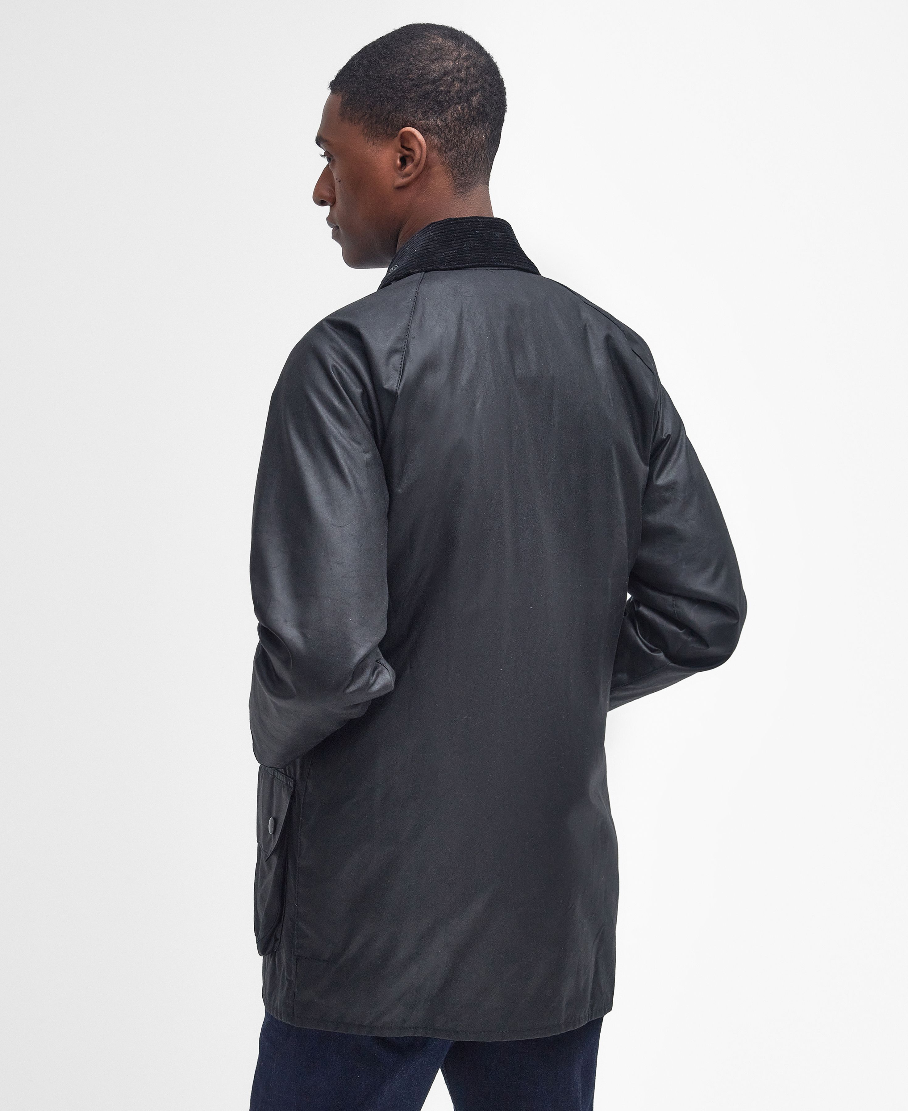 Barbour Beaufort Waxed Jacket - Black. Shop Men's Coats