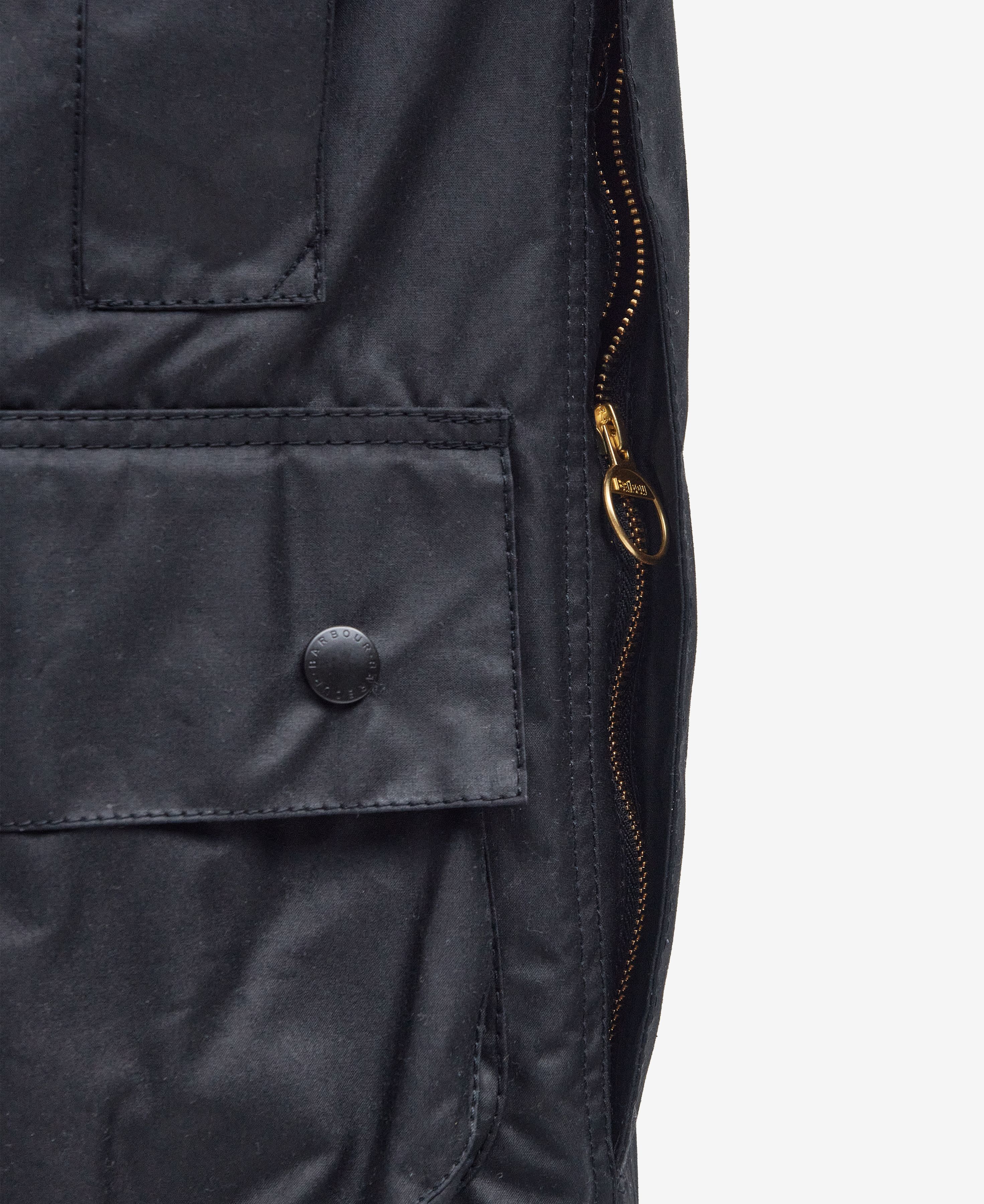 Barbour Beaufort Waxed Jacket - Black. Shop Men's Coats. Premium