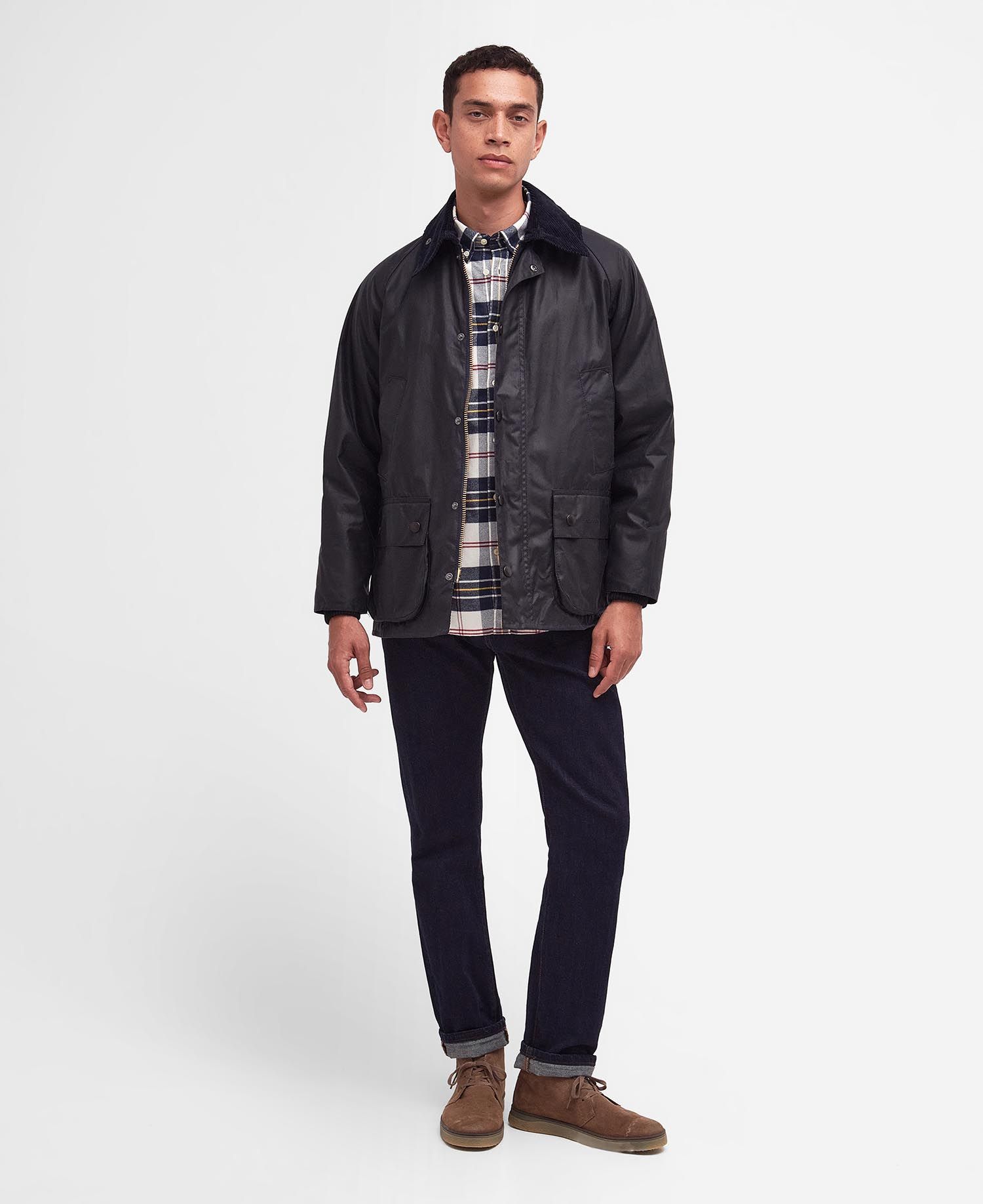 Navy Barbour Jacket Barbour Bedale Wax Coat Navy