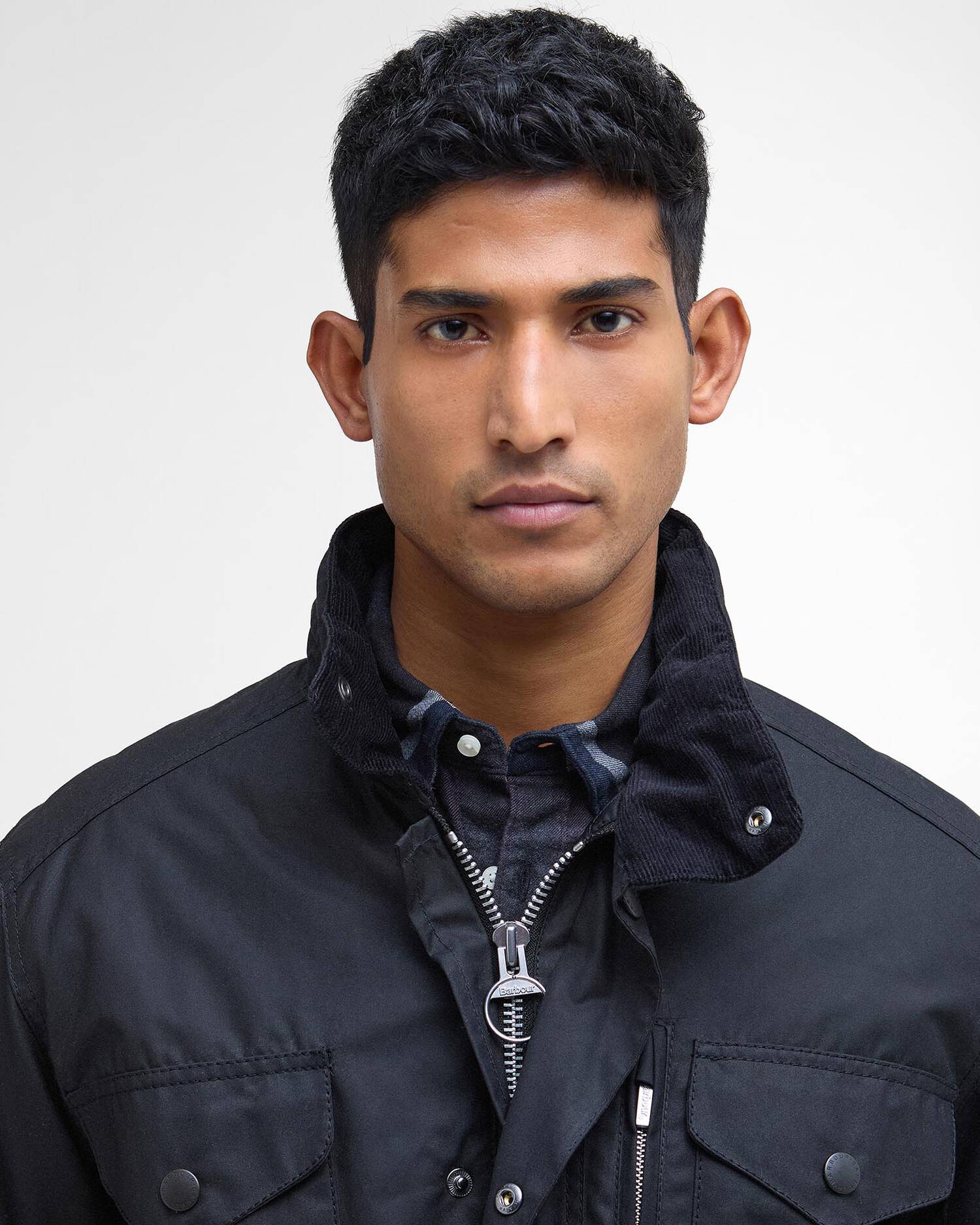 Barbour Sapper Wax Jacket - Black/Classic-Men&#39;s Jackets-Brooklyn-Vancouver-Yaletown-Canada
