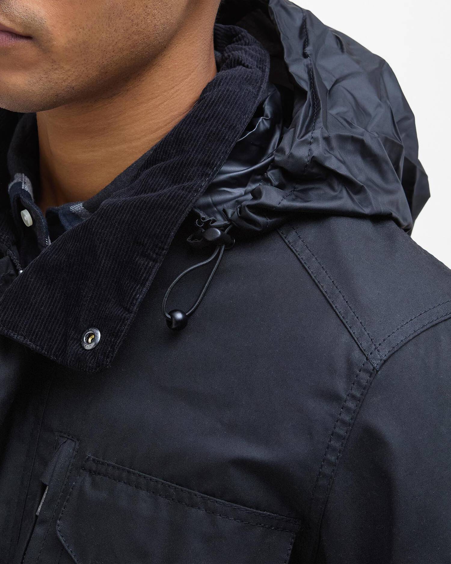 Barbour Sapper Wax Jacket - Black/Classic-Men&#39;s Jackets-Brooklyn-Vancouver-Yaletown-Canada
