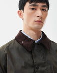 Barbour Os Transport Wax Jacket - Olive-Men's Coats-Brooklyn-Vancouver-Yaletown-Canada