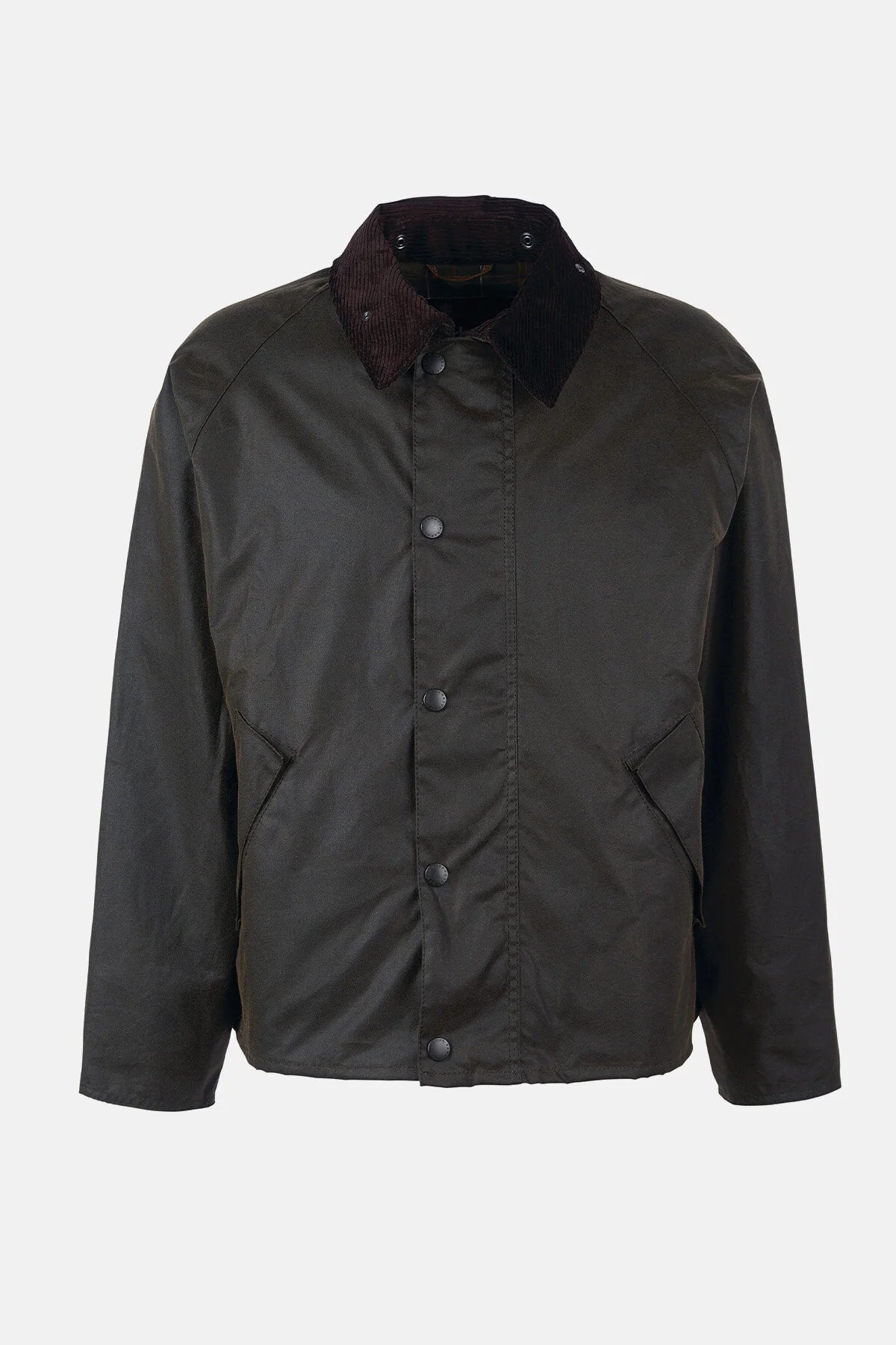 Barbour Os Transport Wax Jacket - Olive-Men's Coats-Brooklyn-Vancouver-Yaletown-Canada