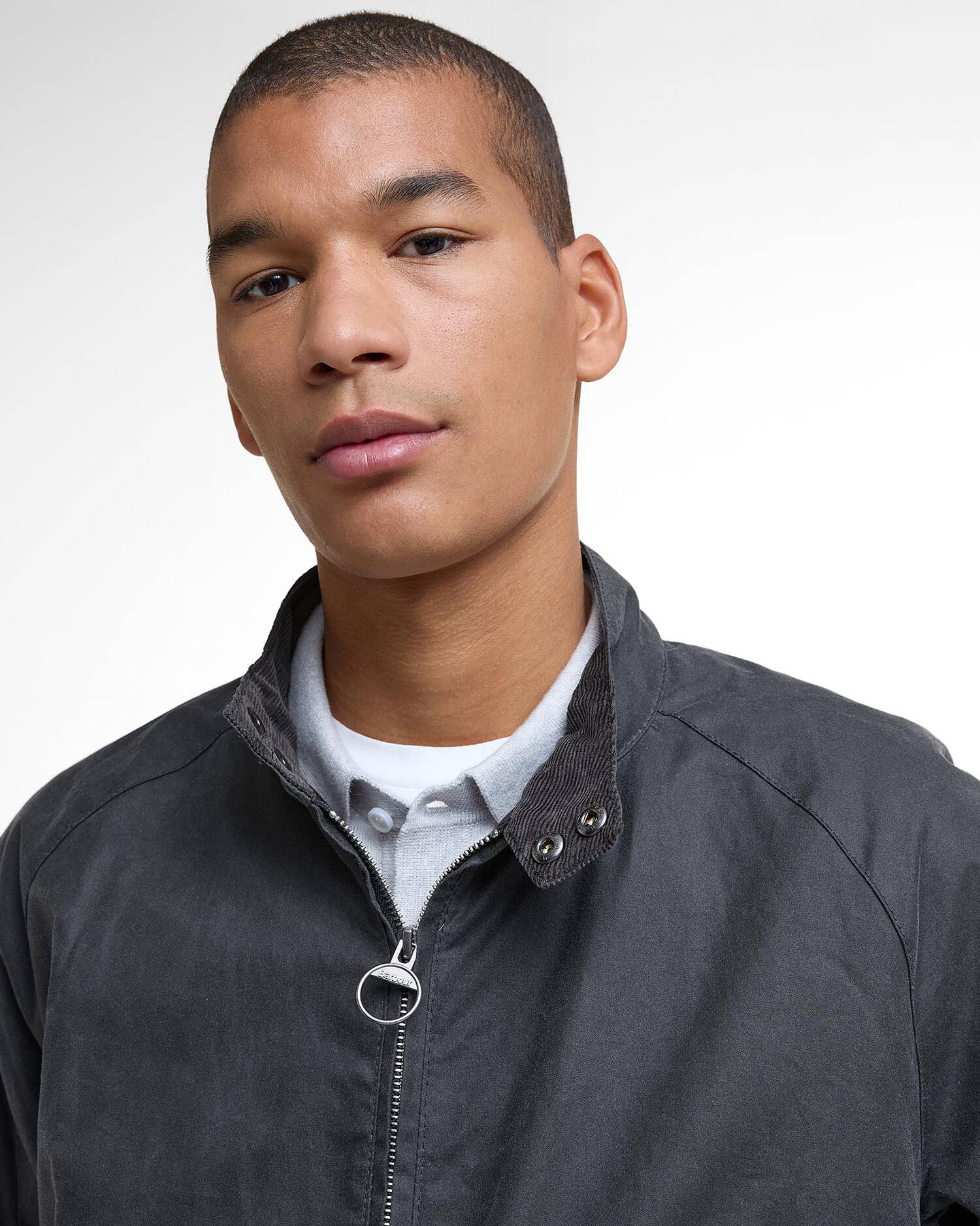Barbour Modern Royston Wax Jacket - Grey-Men&#39;s Jackets-Brooklyn-Vancouver-Yaletown-Canada