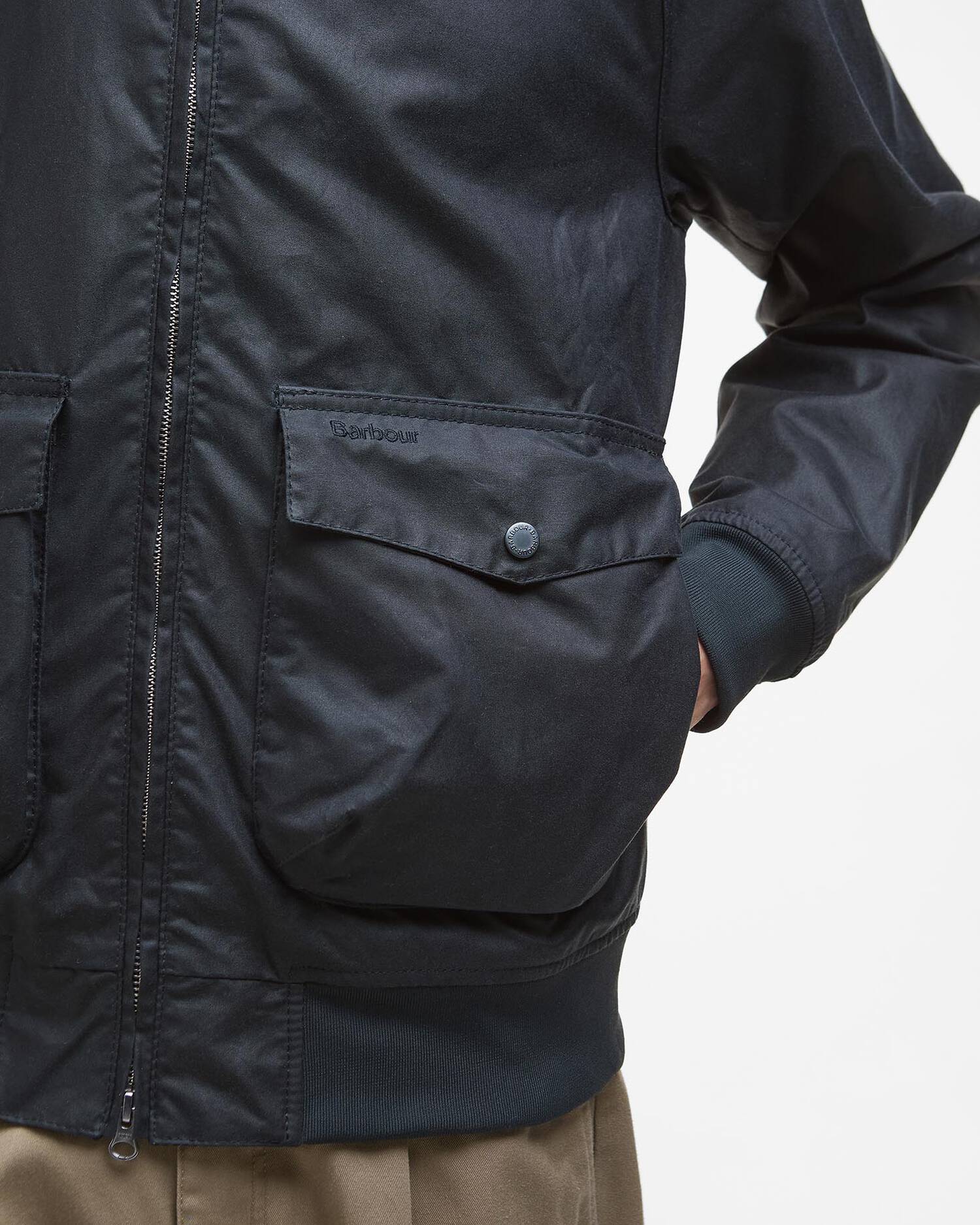 Barbour Modern Royston Wax Jacket - Navy. Shop Men's Jackets