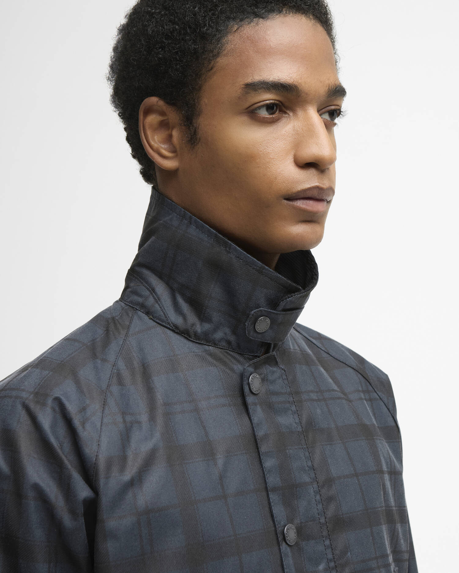 Barbour Tartan Ambleside - Navy Tartan-Men's Coats-Brooklyn-Vancouver-Yaletown-Canada