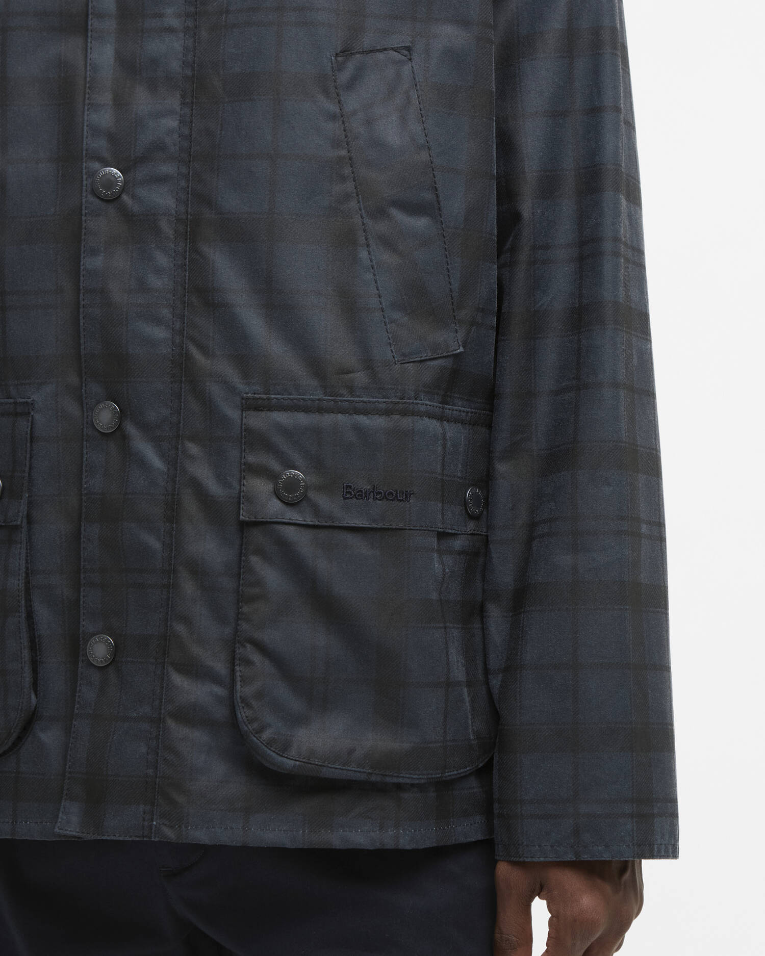 Barbour Tartan Ambleside - Navy Tartan-Men's Coats-Brooklyn-Vancouver-Yaletown-Canada