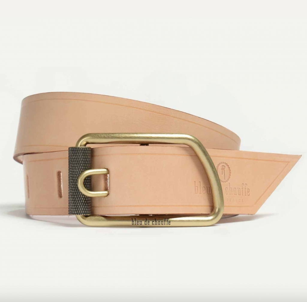 Bleu de Chauffe Maillon Naturel Belt. Shop Men's Belts. Premium Denim