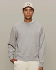 Merz Authentic Fleece Classic Fit Sweatshirt - Grey Melange-Men's Sweatshirts-Brooklyn-Vancouver-Yaletown-Canada