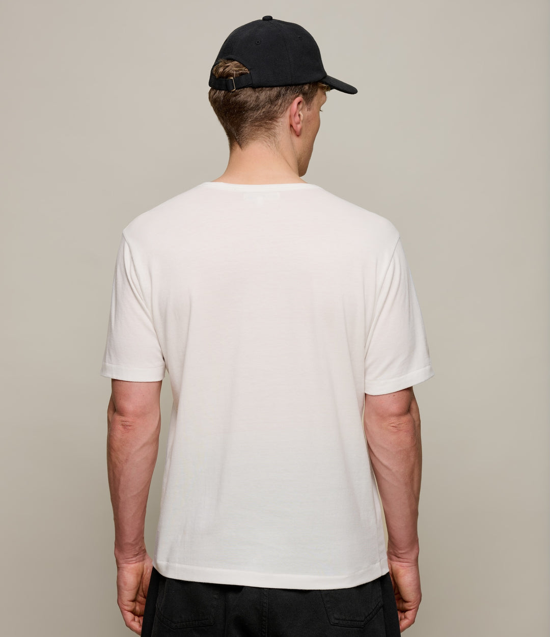 Merz Soft Pima Cotton V-Neck T-Shirt - White-Men's T-Shirts-Brooklyn-Vancouver-Yaletown-Canada