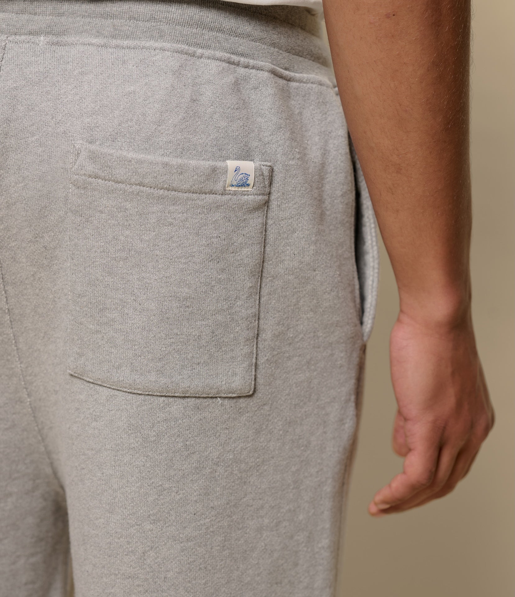 Merz Authentic Fleece Cuffed Sweatpants - Grey Melange-Men's Pants-Brooklyn-Vancouver-Yaletown-Canada
