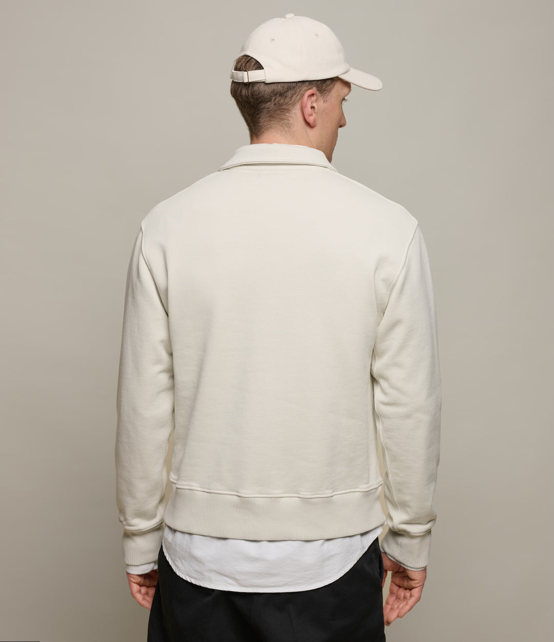 Merz Authentic Fleece Half-Zip Sweatshirt - Nature-Men's Sweatshirts-Brooklyn-Vancouver-Yaletown-Canada