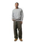 Merz Sturdy Loopback Fleece Sweatshirt - Grey Melange-Men's Sweatshirts-Brooklyn-Vancouver-Yaletown-Canada