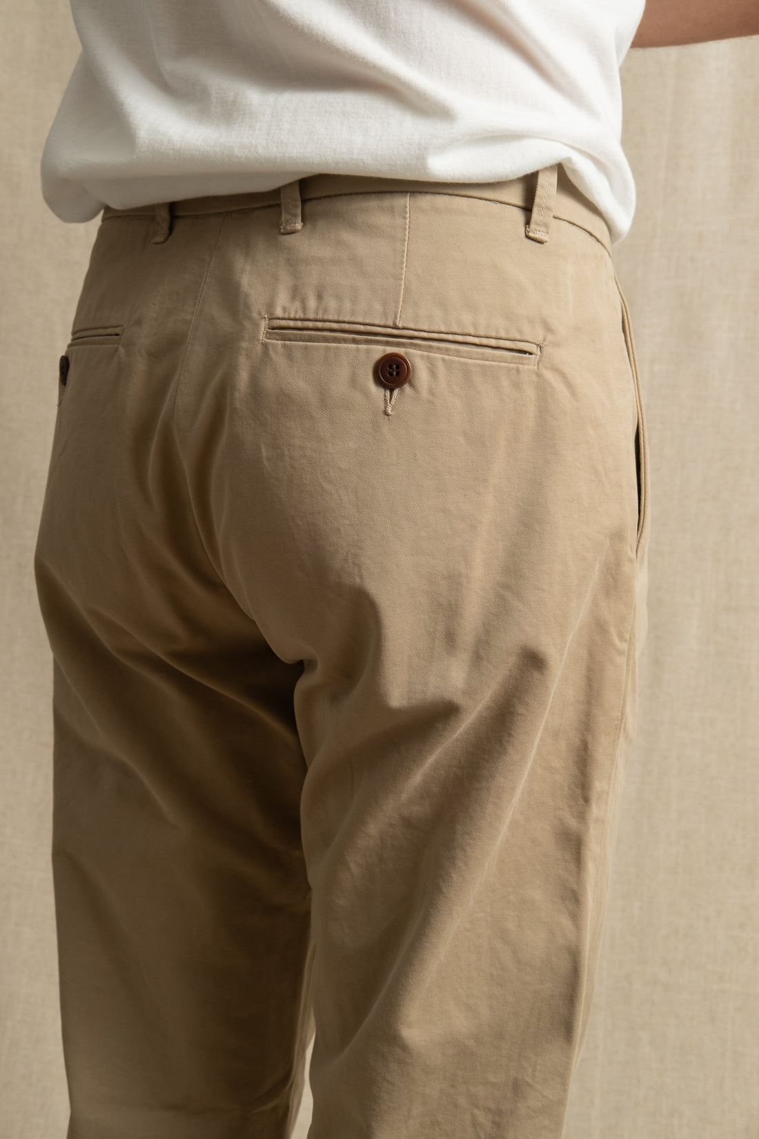 COF Studio Officer Pants Double Twisted Twill Beige-Men's Pants-Brooklyn-Vancouver-Yaletown-Canada