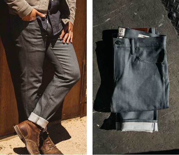 Kato-The Pen Slim 10.5oz Denim-Gray Raw-Men's Denim-Yaletown-Vancouver-Surrey-Canada