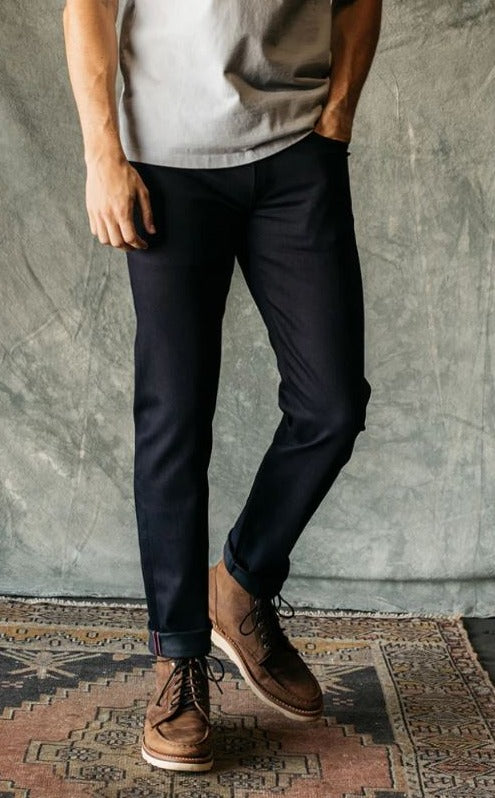 Kato CORE-The Pen Slim 10.5 Oz Denim-Indigo Black Raw-Men's Denim-Yaletown-Vancouver-Surrey-Canada 