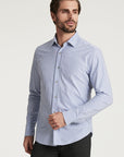 34 Heritage Striped Shirt Blue