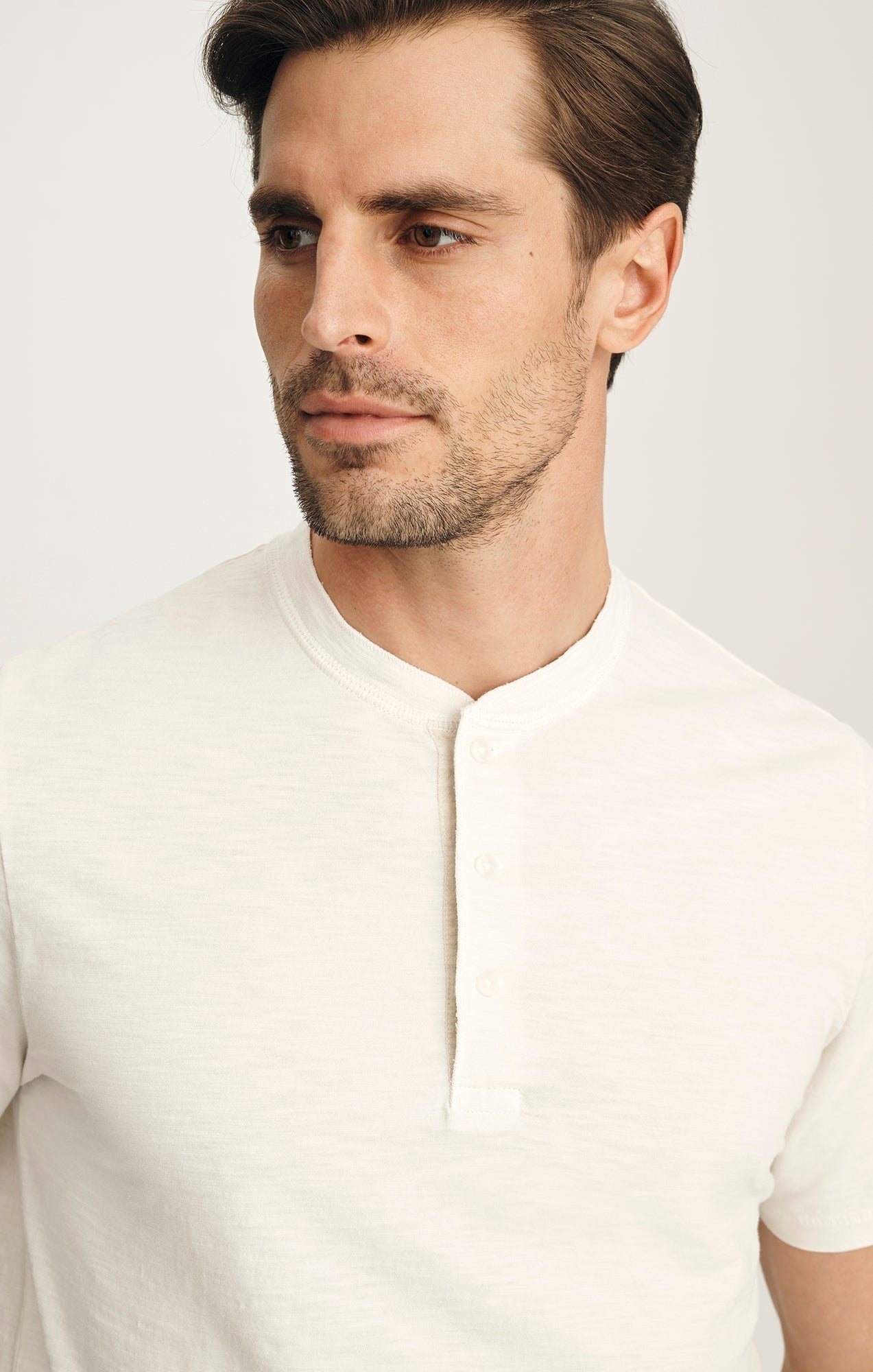 34 Heritage Slub Ss Henley Antique White-Men's T-Shirts-Brooklyn-Vancouver-Yaletown-Canada