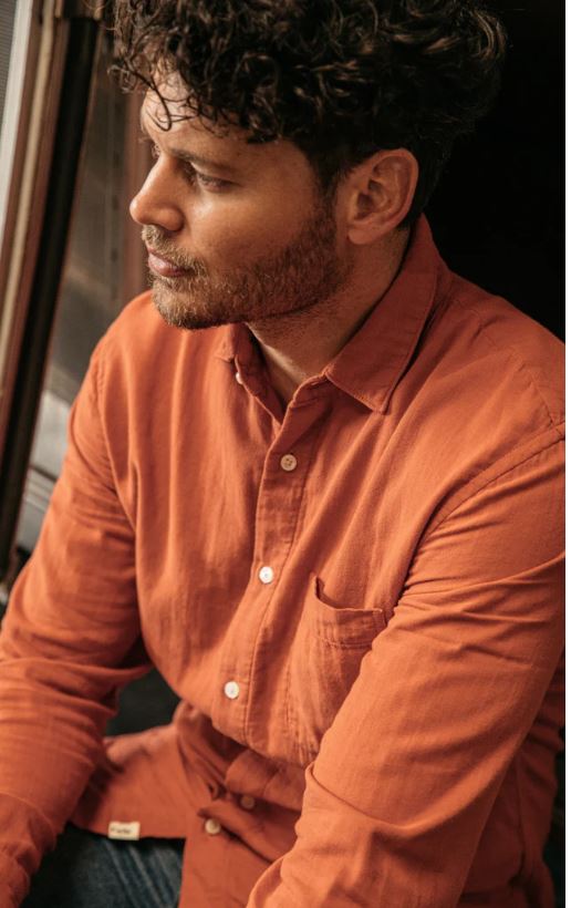 Kato - The Ripper LS WGauze Org Shirt - SS23-Men&#39;s Shirts-Yaletown-Vancouver-Surrey-Canada