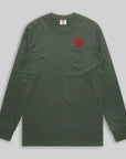 Edwin Long Sleeve Tee - Green Rising Sun-Men's T-Shirts-Brooklyn-Vancouver-Yaletown-Canada