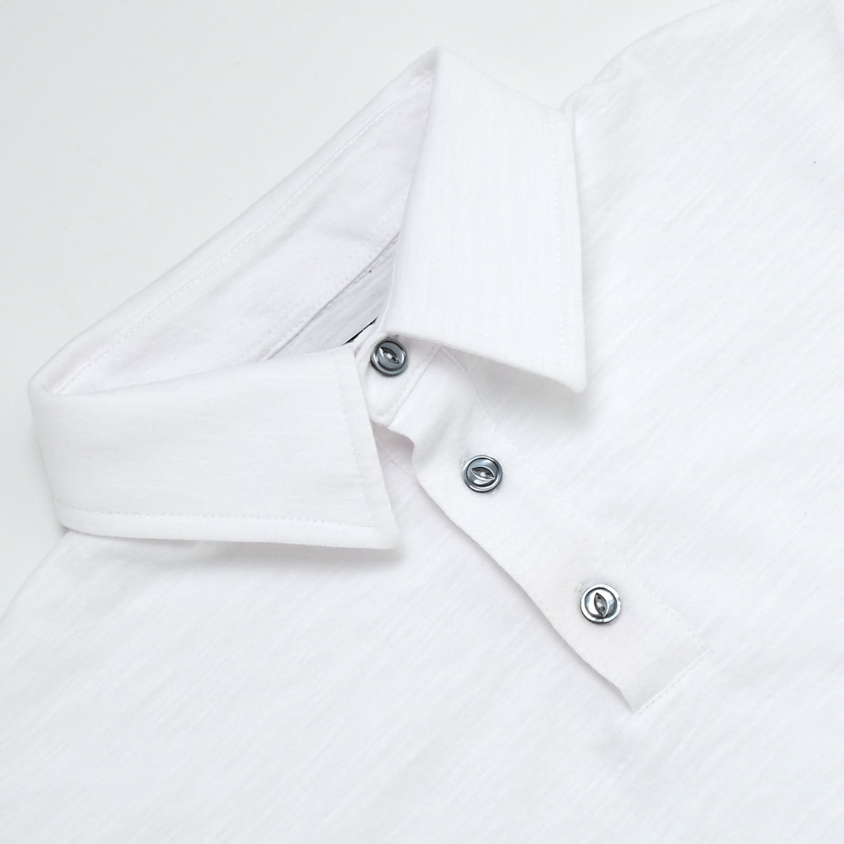 Outclass Slub S/S Polo - White-Men's T-Shirts-Brooklyn-Vancouver-Yaletown-Canada