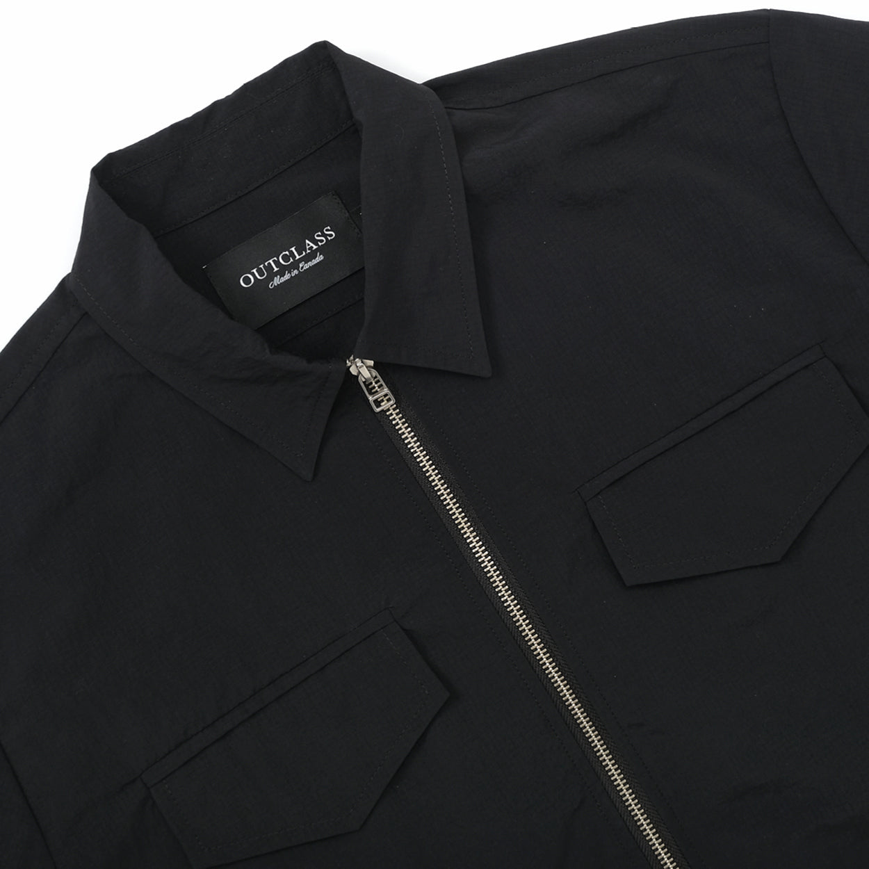 Outclass Ripstop Coachs Jacket Black-Men&#39;s Jackets-Brooklyn-Vancouver-Yaletown-Canada