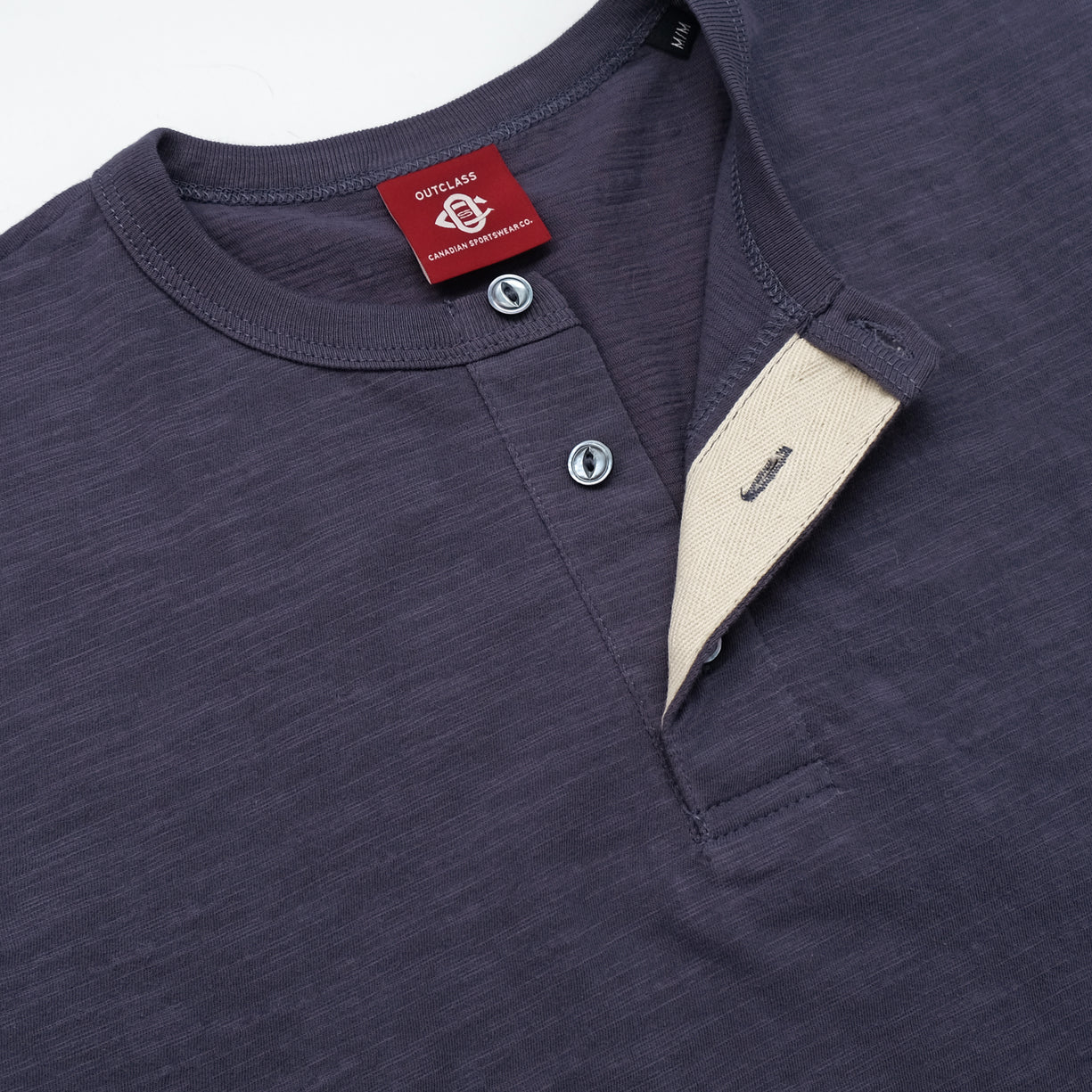 Outclass Slub S/S Henley - Violet-Men's T-Shirts-Brooklyn-Vancouver-Yaletown-Canada
