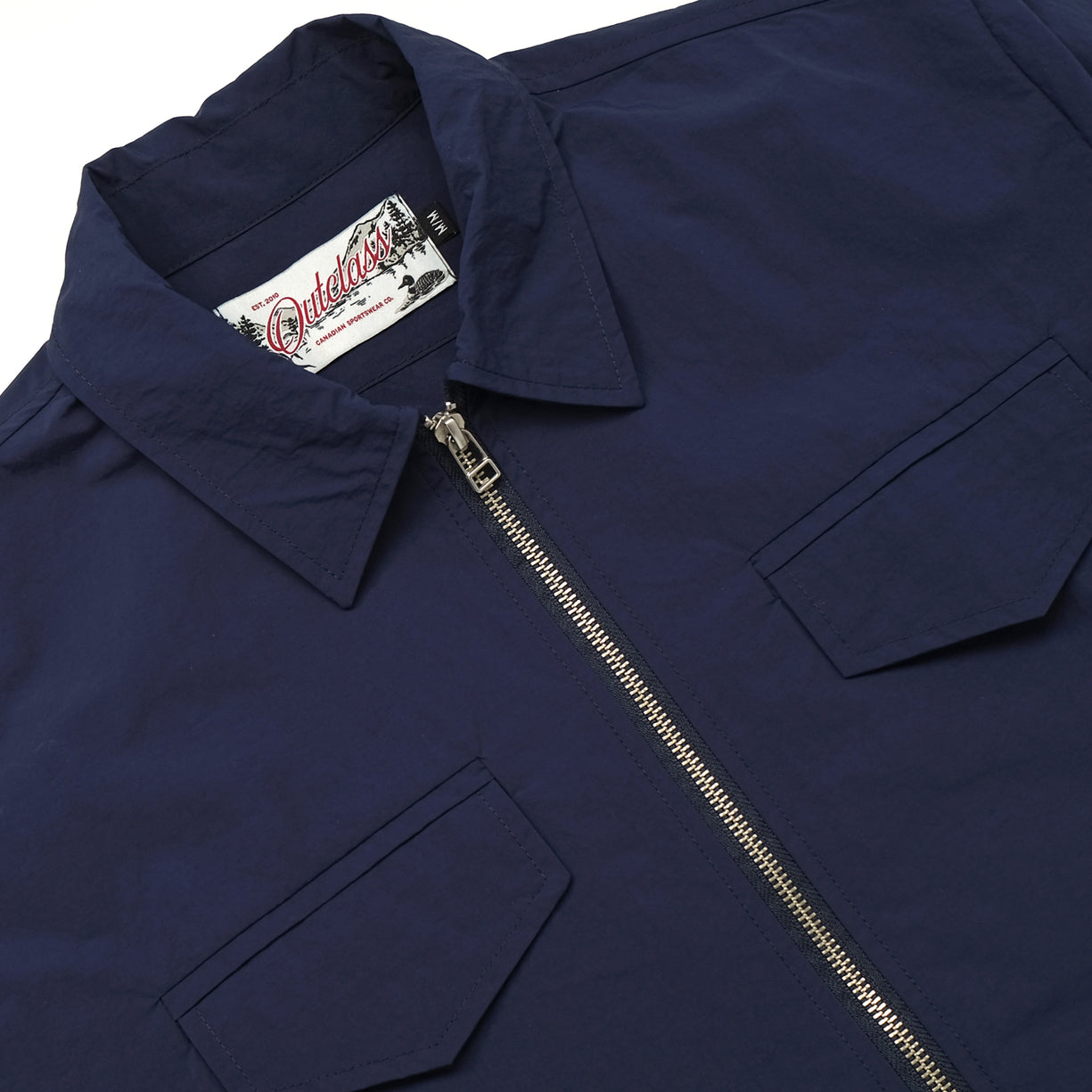 Outclass Nylon Coach Jacket - Navy-Men's Jackets-Brooklyn-Vancouver-Yaletown-Canada