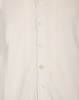 Fiesoli Textured Button Dn W/Tonal Stripe - Panna-Men's Sweaters-Brooklyn-Vancouver-Yaletown-Canada