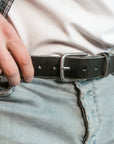 Selde Terre Positano Belt Black-Men's Belts-Brooklyn-Vancouver-Yaletown-Canada