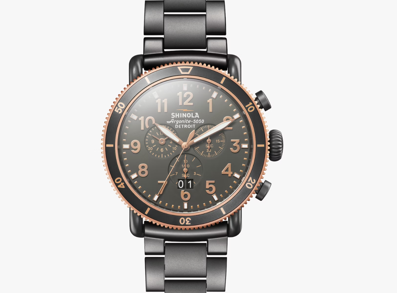 Shinola - Runwell Sport Chrono 48mm- Gray Bracelet-Men's Accessories-Yaletown-Vancouver-Surrey-Canada