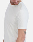 Goodlife-Slub Scallop Crew Tee-White FW23-Men's T-Shirts-Yaletown-Vancouver-Surrey-Canada