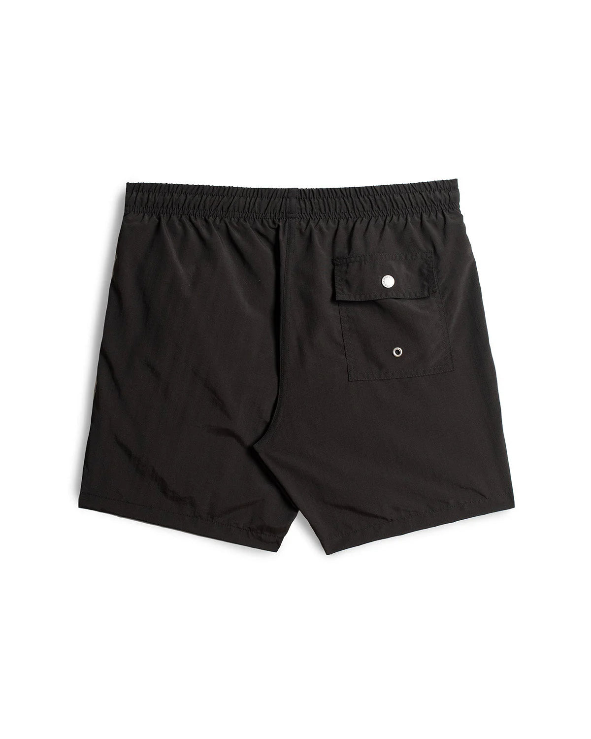 Bather Solid Black Swim Trunk - Black-Men's Shorts-Brooklyn-Vancouver-Yaletown-Canada