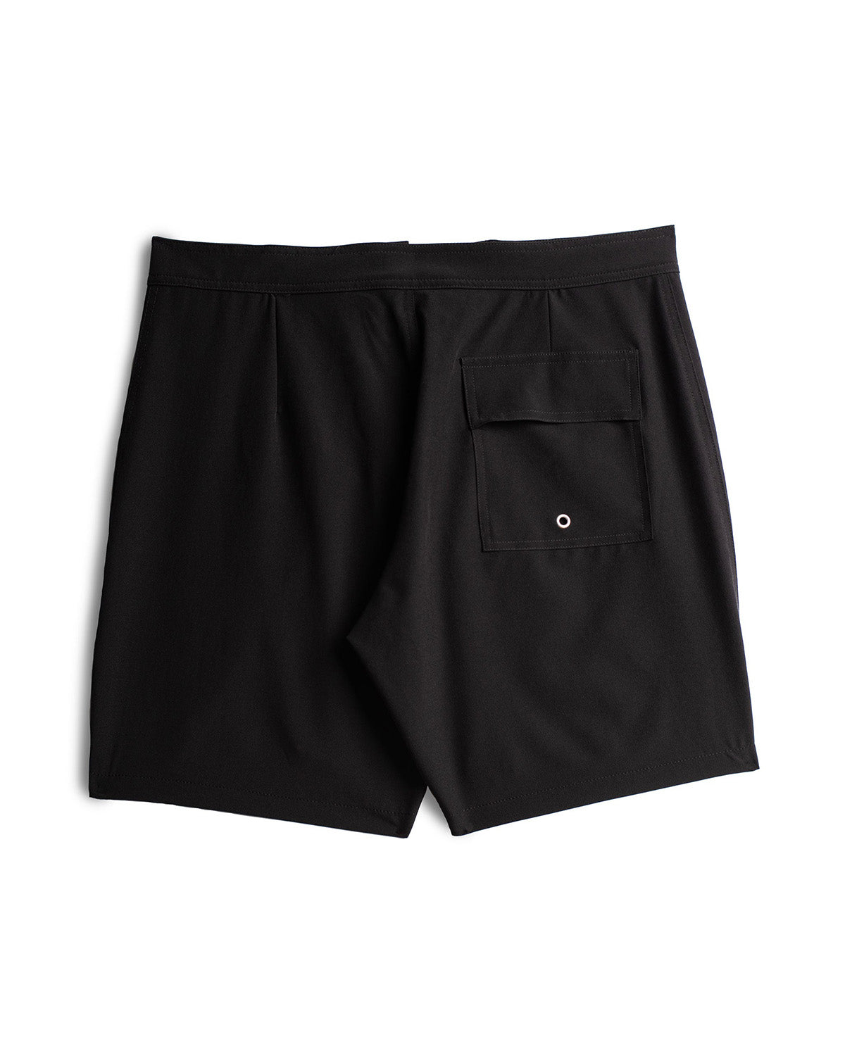 Bather Solid Black Technical Surf Trunk - Black-Men's Shorts-Brooklyn-Vancouver-Yaletown-Canada