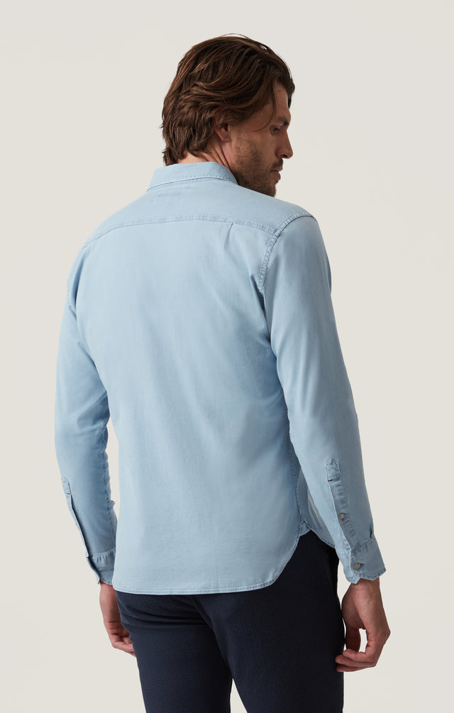 34 Heritage Denim Shirt Bleach-Men's Shirts-Brooklyn-Vancouver-Yaletown-Canada