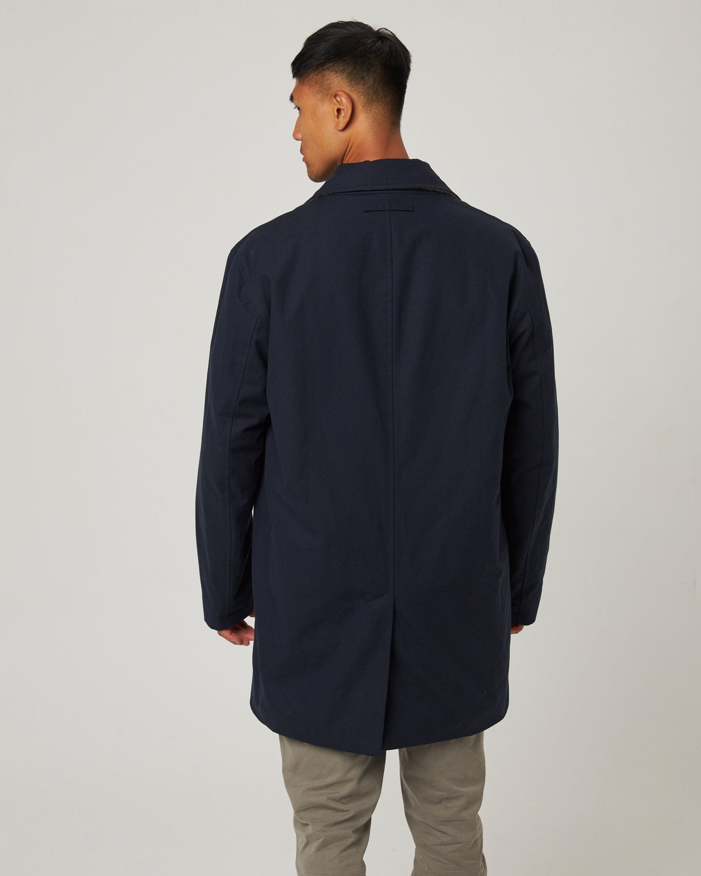 Peregrine Street Trench Coat - Navy-Men&#39;s Coats-Brooklyn-Vancouver-Yaletown-Canada