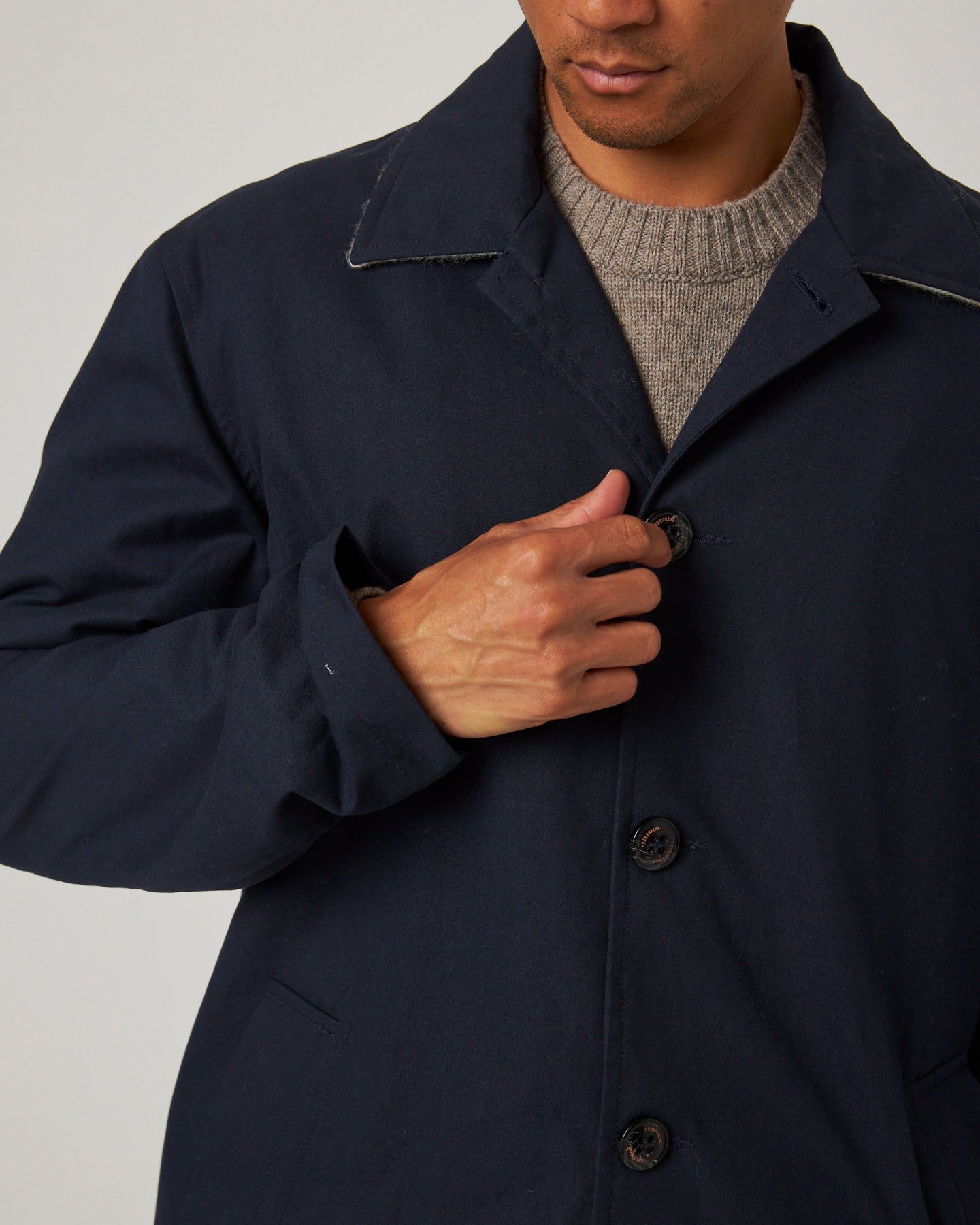 Peregrine Street Trench Coat - Navy-Men&#39;s Coats-Brooklyn-Vancouver-Yaletown-Canada