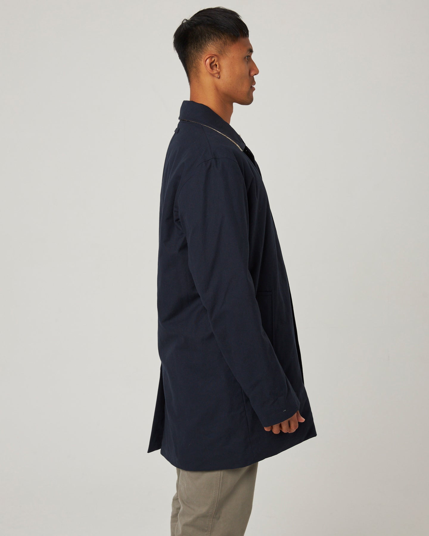 Peregrine Street Trench Coat - Navy-Men&#39;s Coats-Brooklyn-Vancouver-Yaletown-Canada