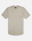 Goodlife-Sun-Faded Slub Scallop V-Neck Tee-Timber FW23-Men's T-Shirts-Yaletown-Vancouver-Surrey-Canada